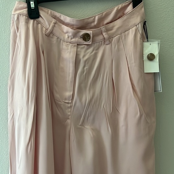 1 State High waisted pants‎ Bon Voyage color: peach skin Sz 6 wide legs new - Picture 5 of 11